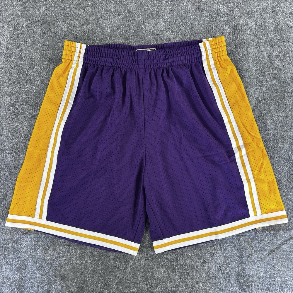 Men's Mitchell & Ness Los Angeles Lakers 1984 Hardwood Classics Shorts 3XL